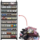 10-Tier Over-the-Door Shoe Rack - Large Capacity