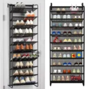 10-Tier Over-the-Door Shoe Rack - Large Capacity