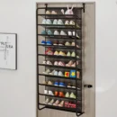 10-Tier Over-the-Door Shoe Rack - Large Capacity